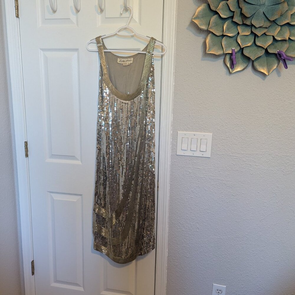 ART DECO | LIQUID SILVER MIRROR BALL | 90s | Lillie Rubin | 10 | Silk & Sequins